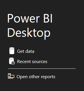 Power BIのスプラッシュ画面